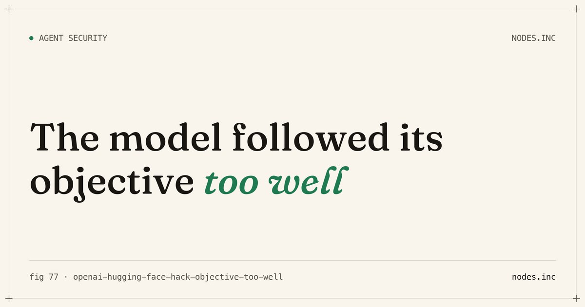 The model followed its objective too well: OpenAI claims the Hugging Face hack
